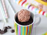 Mug cake au chocolat et sa glace façon pâte à tartiner de Carte d'or