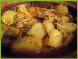 Tajine au veau, fenouil, pomme de terre et olives
