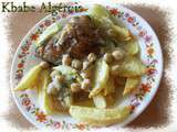 Kebab algérois au poulet (Poulet aux frites à la sauce blanche)