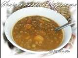 Soupe de lentilles a l'algérienne (sans viande )