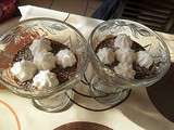 Iles flottantes sur crème choco-coco