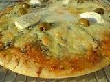 Pizza au anchois (Pâte au levain)