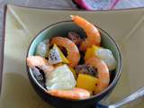 Salade de crevette aux fruits exotiques (Détox)