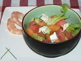 Salade fraîcheur d’été : melon, pastèque, concombre et féta