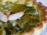 Quiche poireaux au curry et crabe