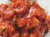 Crevettes Coco Tomate Curry