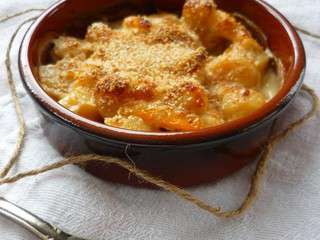 Gratin De Noix de Saint-Jacques Crevettes et Asperges