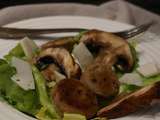 Salade Gourmande Au Boudin Blanc et Aux Champignons