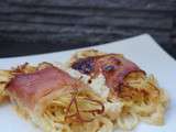 Spaghettis En robe de Jambon Cru Sauce Mozzarella