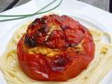 Tomates farcies a La Ricotta et a La Ciboulette