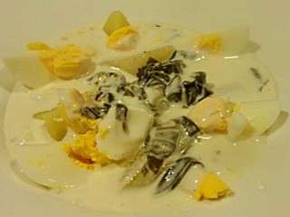 Oeufs et pommes de terre à l'oseille