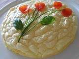 Omelette soufflée florale
