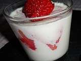 Panacotta vanille / fraise
