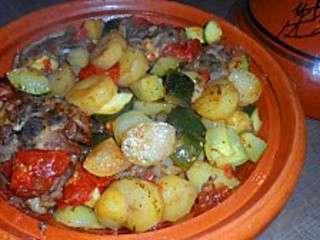 Tajine d'agneau aux l�gumes