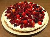 Tarte chantilly fruits rouges