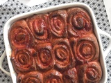 Brioches rolls aux biscuits roses