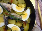 Salade de pommes de terre aux sardines
