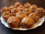 Muffins à la farine complète, moutarde à l’ancienne et gruyère