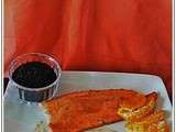 Filet de saumon laque a l'orange accompagne de riz sauvage