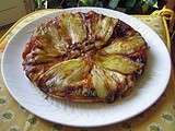 Tatin d'endives caramélisées à l'orange et à la bûche de chèvre