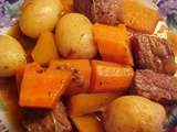 Braisé de boeuf Viviane aux pommes de terre et au carottes