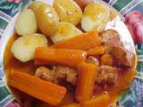 Ragoût de porc Viviane aux carottes et oignons à l'autocuiseur ou au four