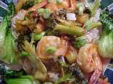 Sauté de crevettes et brocoli façon thaï