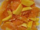 Salade oranges mangue