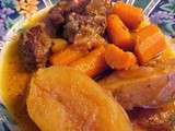 Boeuf braisé aux légumes, vin rouge et miel à l'autocuiseur