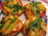 Bouchées Viviane aux tomates, poivron,mozzarella,basilic et vinaigre balsamique
