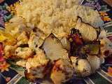 Brochettes de poulet façon Casa Grecque