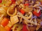 Chow mein au poulet