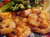Délicieuse recette de pétoncles et crevettes grillés sur bbq