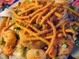 Délicieuse recette de pétoncles et crevettes, vinaigrette au gingembre et à l'ail