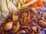 Escalopes de veau, sauce au marsala et au poivre