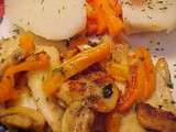 Filets de sole aux champignons et au gingembre
