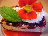 Gâteau au chocolat blanc et aux petits fruits