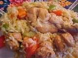 Jambalaya aux pilons de poulet et à la saucisses italiennes