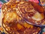 Mélange et recette de pancakes