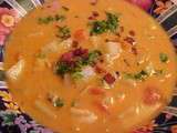 Menu 3 services:chaudrée de palourdes/crevettes au vin blanc,suprêmes de poulet marinés au vin blanc/ail/citron,salade de riz façon taboulé, cupcakes tiramisu