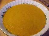Potage aux aubergines et tomates