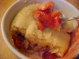 Pouding aux fraises dans une tasse, cuisson micro-onde, pour 1 personne