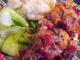 Poulet aux canneberges et à l'érable