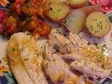 Poulet rôti à l'italienne au romarin et au citron