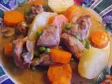 Ragoût de veau à la moutarde et au vin blanc