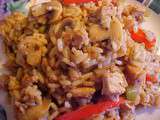 Riz au reste de rôti de porc