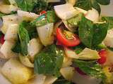 Salade d'endives et d'épinards