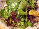 Salade mesclun Viviane aux canneberges et aux clémentines