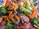 Sauté de boeuf au brocoli et autres légumes