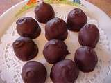 Truffes à la pâte d'amande et au brandy